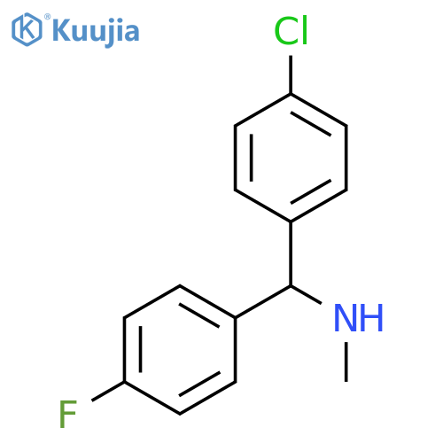 [(4-chlorophenyl)(4-fluorophenyl)methyl](methyl)amine structure