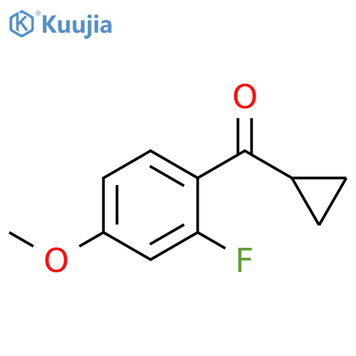 cyclopropyl(2-fluoro-4-methoxyphenyl)methanone structure