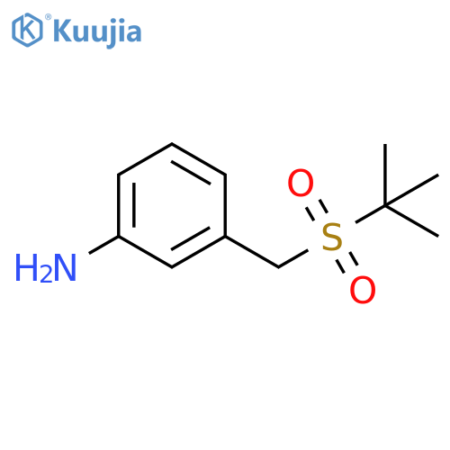 3-(2-Methylpropane-2-sulfonyl)methylaniline structure