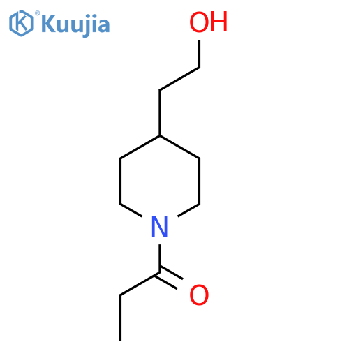 1-(4-(2-hydroxyethyl)piperidin-1-yl)propan-1-one structure