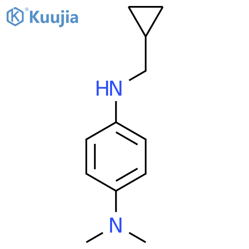 N4-(cyclopropylmethyl)-N1,N1-dimethylbenzene-1,4-diamine structure