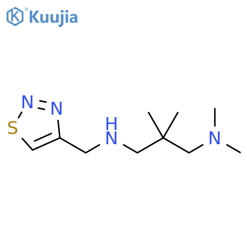 3-(dimethylamino)-2,2-dimethylpropyl(1,2,3-thiadiazol-4-yl)methylamine structure