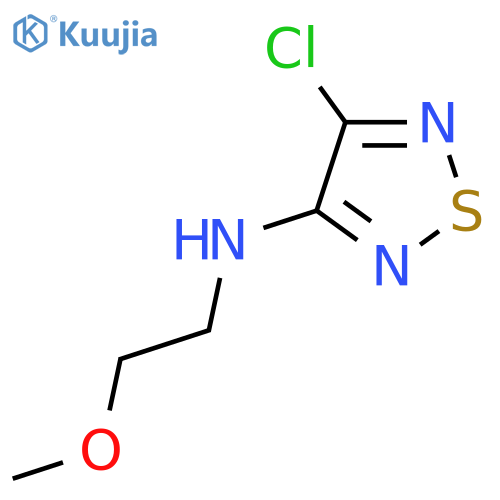 4-chloro-N-(2-methoxyethyl)-1,2,5-thiadiazol-3-amine structure
