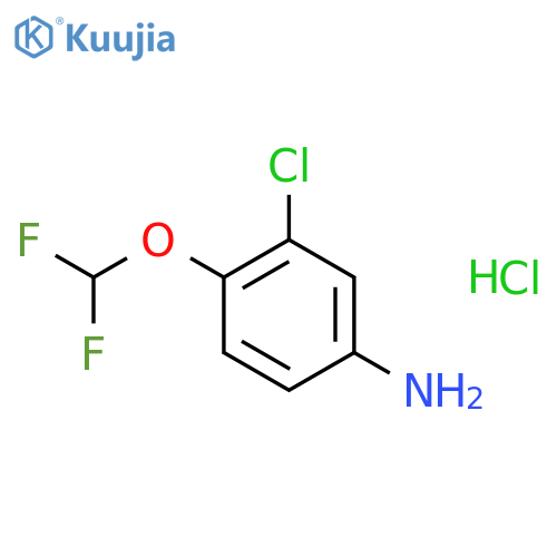 3-Chloro-4-(difluoromethoxy)aniline hydrochloride structure