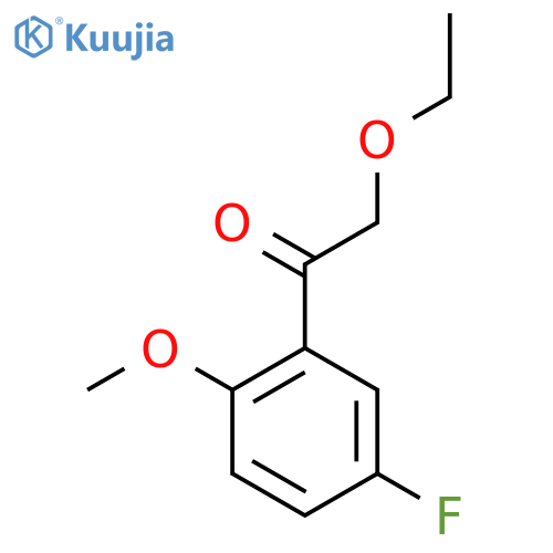 2-Ethoxy-1-(5-fluoro-2-methoxyphenyl)ethan-1-one structure
