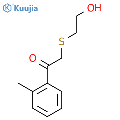 2-[(2-Hydroxyethyl)sulfanyl]-1-(2-methylphenyl)ethan-1-one structure