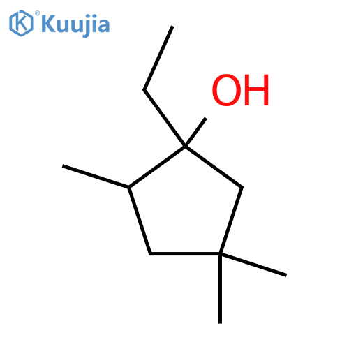 1-Ethyl-2,4,4-trimethylcyclopentan-1-ol structure
