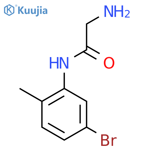 2-amino-N-(5-bromo-2-methylphenyl)acetamide structure
