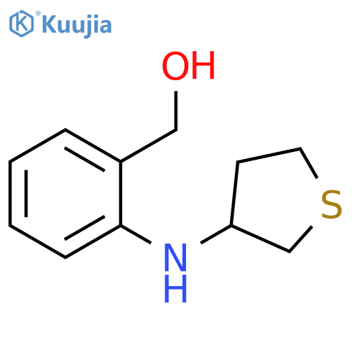 {2-[(thiolan-3-yl)amino]phenyl}methanol structure