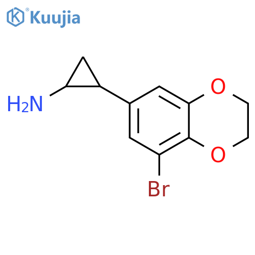 2-(8-bromo-2,3-dihydro-1,4-benzodioxin-6-yl)cyclopropan-1-amine structure