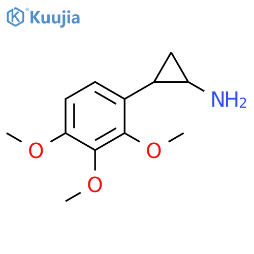 2-(2,3,4-trimethoxyphenyl)cyclopropan-1-amine structure