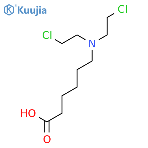 Hexanoic acid, 6-[bis(2-chloroethyl)amino]- structure