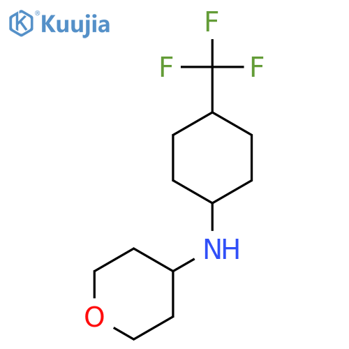 N-[4-(Trifluoromethyl)cyclohexyl]oxan-4-amine structure