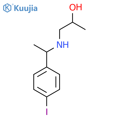 2-Propanol, 1-[[1-(4-iodophenyl)ethyl]amino]- structure