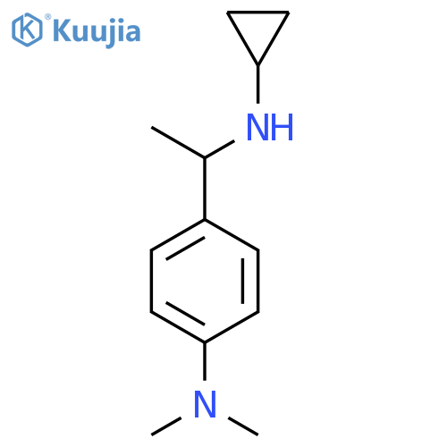 4-[1-(cyclopropylamino)ethyl]-N,N-dimethylaniline structure