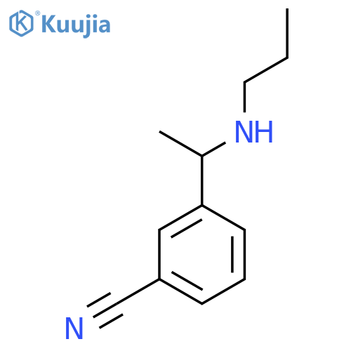 3-[1-(Propylamino)ethyl]benzonitrile structure