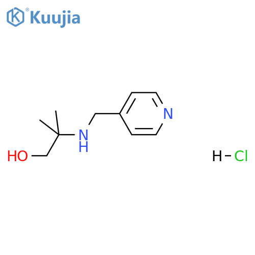 2-methyl-2-[(4-pyridinylmethyl)amino]-1-propanol hydrochloride structure
