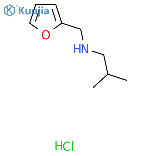 (Furan-2-ylmethyl)(2-methylpropyl)amine hydrochloride structure
