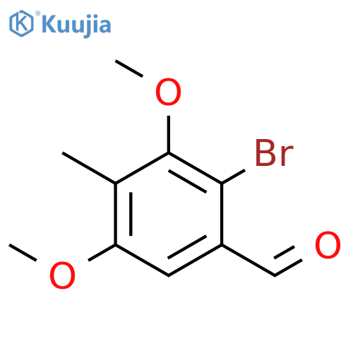 2-Bromo-3,5-dimethoxy-4-methyl-benzaldehyde structure
