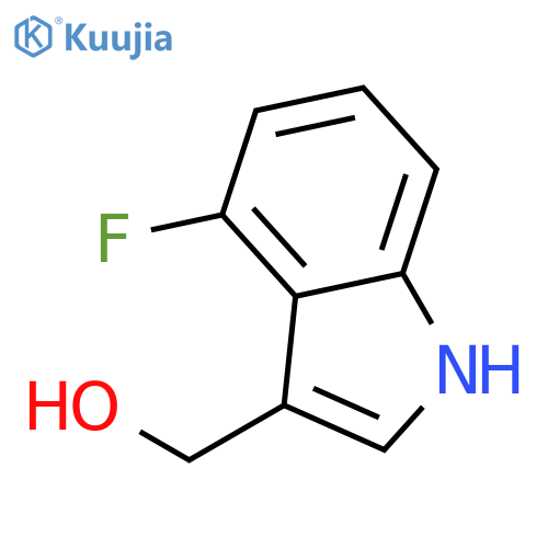 (4-FLUORO-1H-INDOL-3-YL)METHANOL structure