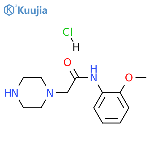 N-(2-methoxyphenyl)-2-piperazin-1-yl-acetamide;hydrochloride structure