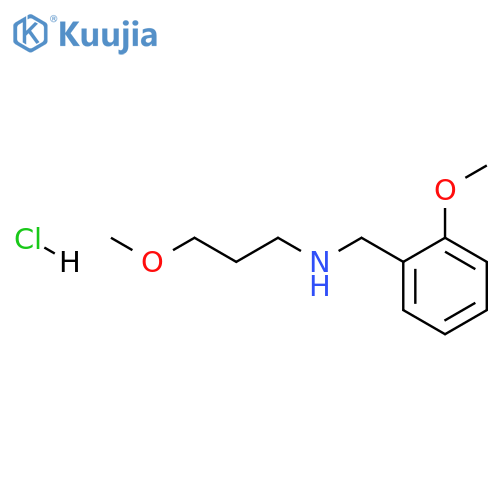 (2-methoxybenzyl)(3-methoxypropyl)amine hydrochloride structure