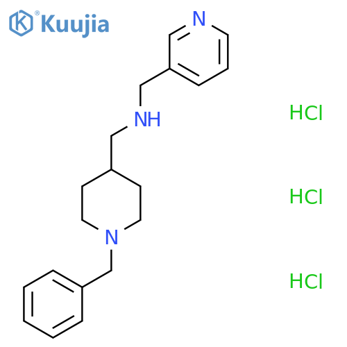 N-(1-Benzylpiperidin-4-yl)methyl-N-(pyridin-3-ylmethyl)amine trihydrochloride structure