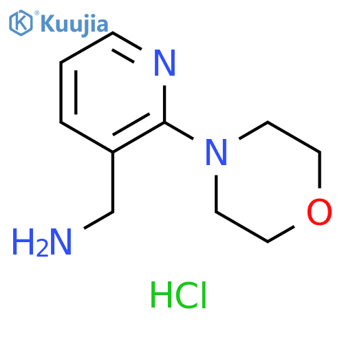 1-[2-(morpholin-4-yl)pyridin-3-yl]methanamine dihydrochloride structure