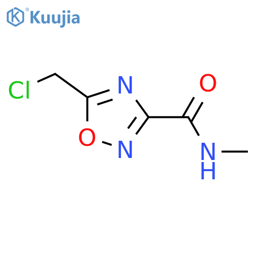 5-(Chloromethyl)-N-methyl-1,2,4-oxadiazole-3-carboxamide structure