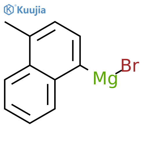 Magnesium,bromo(4-methyl-1-naphthalenyl)- structure