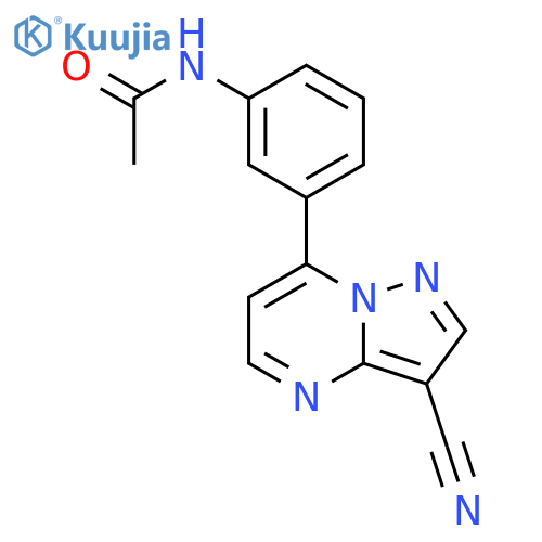N-3-(3-Cyanopyrazolo1,5-apyrimidin-7-yl)phenylacetamide structure