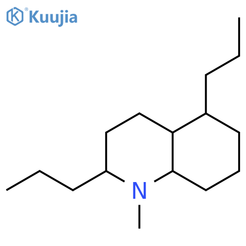 Quinoline, decahydro-1-methyl-2,5-dipropyl- structure