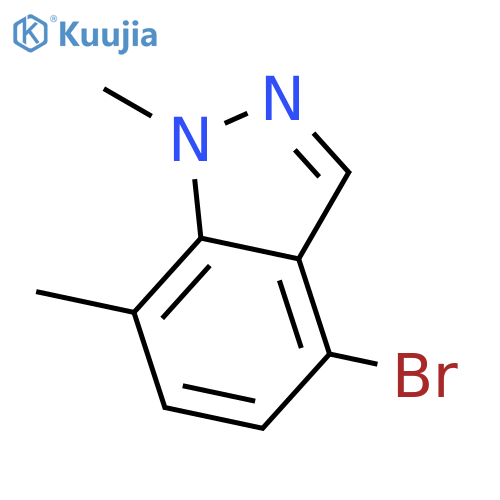 4-Bromo-1,7-dimethyl-1H-indazole structure