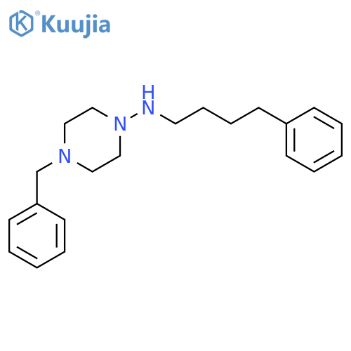 4-Benzyl-N-(4-phenylbutyl)piperazin-1-amine structure
