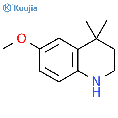 6-Methoxy-4,4-dimethyl-1,2,3,4-tetrahydro-quinoline structure