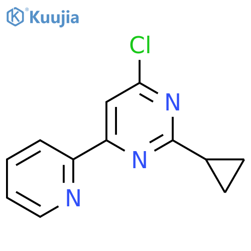 4-Chloro-2-cyclopropyl-6-(pyridin-2-yl)pyrimidine structure