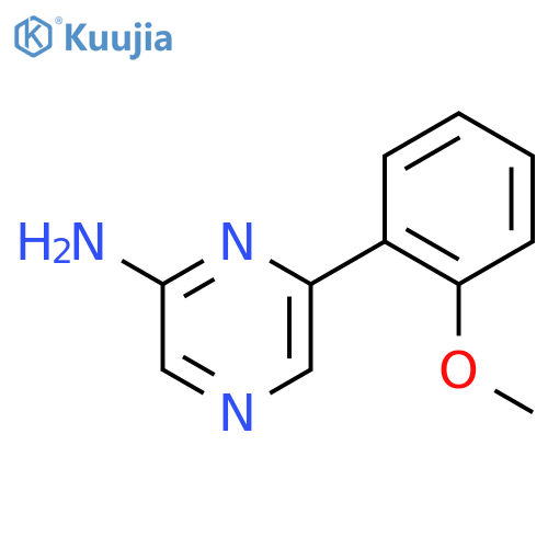 6-(2-Methoxyphenyl)pyrazin-2-amine structure