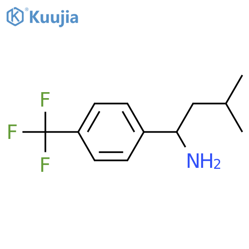 3-METHYL-1-(4-TRIFLUOROMETHYLPHENYL)BUTYLAMINE structure