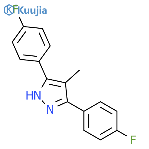 3,5-Bis(4-fluorophenyl)-4-methyl-1H-pyrazole structure