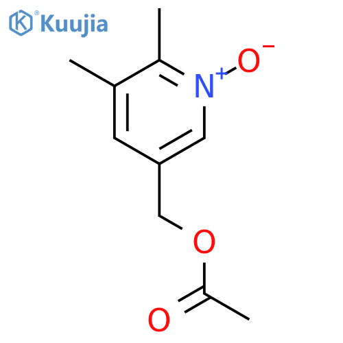5-Acetoxymethyl-2,3-dimethylpyridine N-oxide structure