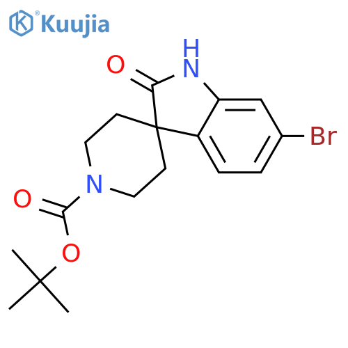 tert-butyl 6-bromo-2-oxo-spiro[indoline-3,4-piperidine]-1-carboxylate structure