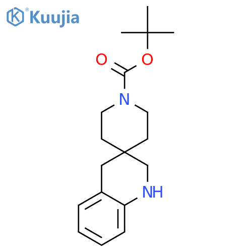tert-Butyl 2',4'-dihydro-1'H-spiro[piperidine-4,3'-quinoline]-1-carboxylate structure