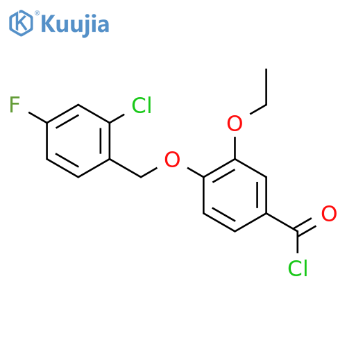 4-(2-Chloro-4-fluorobenzyl)oxy-3-ethoxybenzoyl Chloride structure