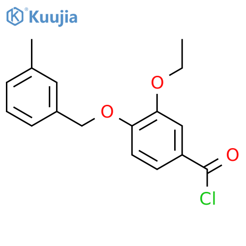 3-Ethoxy-4-(3-methylbenzyl)oxybenzoyl Chloride structure