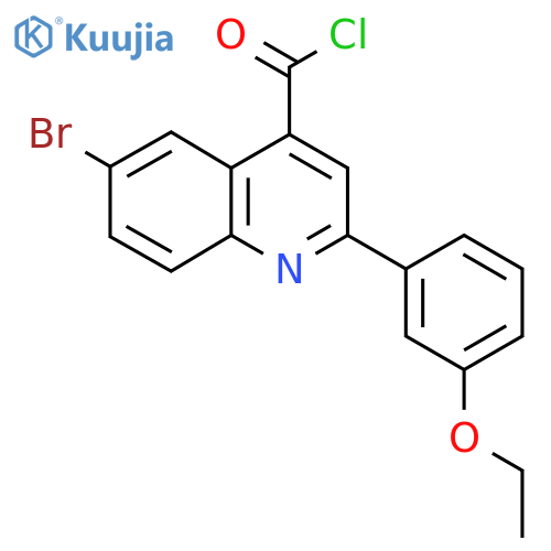 6-Bromo-2-(3-ethoxyphenyl)quinoline-4-carbonyl chloride structure