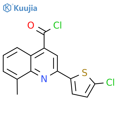 2-(5-Chloro-2-thienyl)-8-methylquinoline-4-carbonyl chloride structure