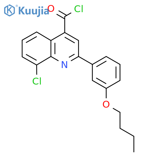 2-(3-Butoxyphenyl)-8-chloroquinoline-4-carbonyl chloride structure