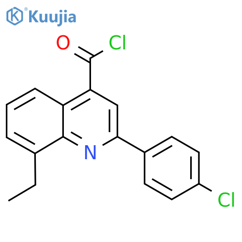 2-(4-Chlorophenyl)-8-ethylquinoline-4-carbonyl chloride structure
