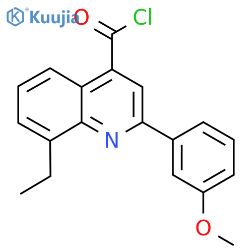 8-Ethyl-2-(3-methoxyphenyl)quinoline-4-carbonyl chloride structure