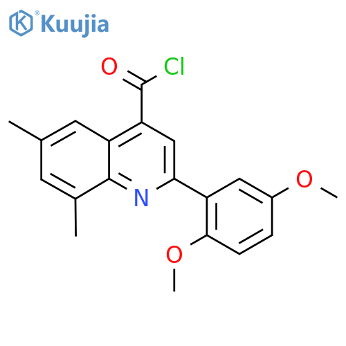 2-(2,5-Dimethoxyphenyl)-6,8-dimethylquinoline-4-carbonyl chloride structure